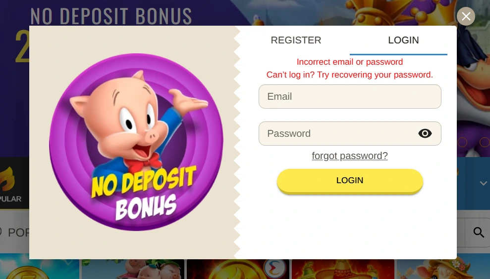 Beep Beep Casino login a bezpečné přihlášení k hráčskému účtu